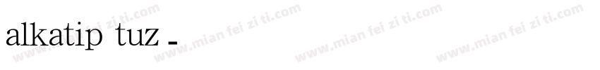 alkatip tuz字体转换
